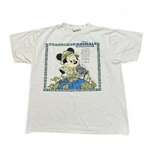 90s Disney's Animal Kingdom Mickey Mouse Safari T-Shirt - Size L